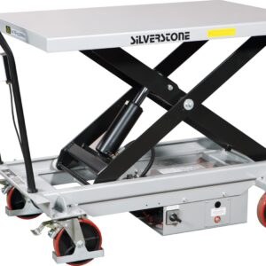 Silverstone Elektrischer Scherenhubtisch - 1000 kg Tragfähigkeit, 1220 mm Hub